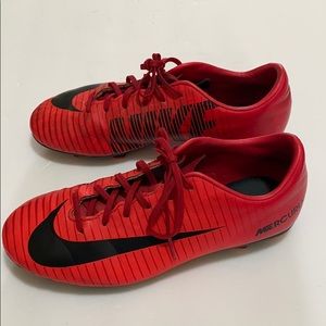 Nike Mercurial Red Striped Cleats